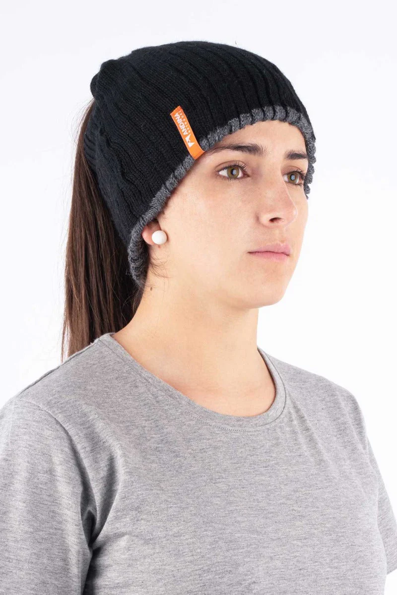 Multi Silk & Baby Alpaca Hat - Reversible - Image 5