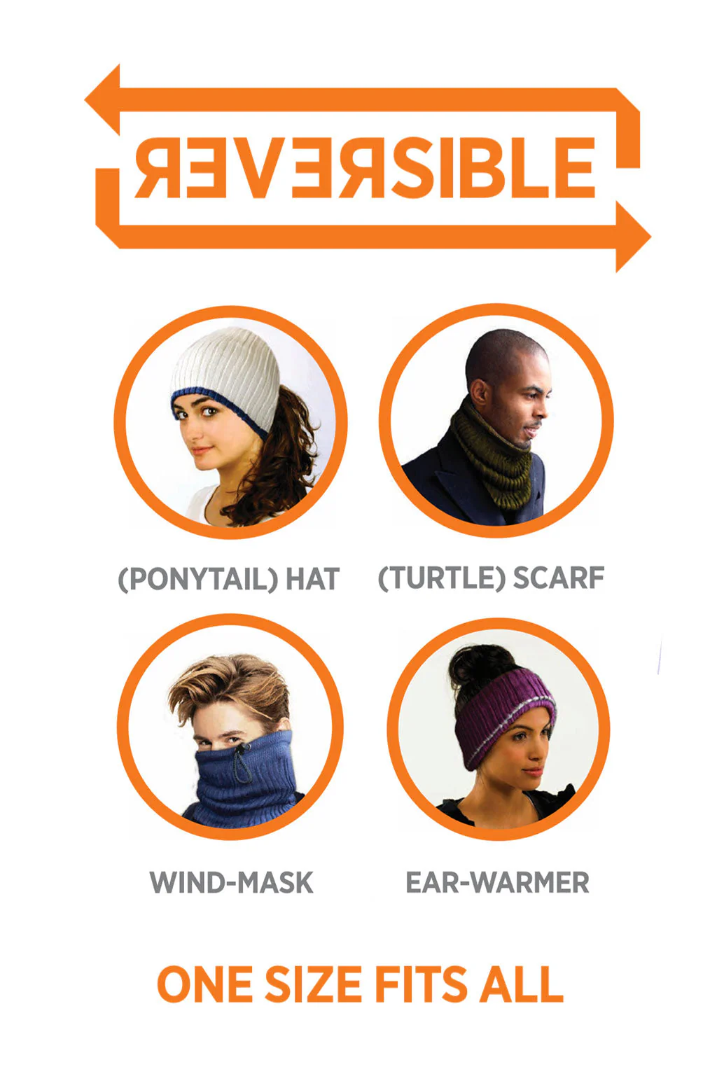 Multi Silk & Baby Alpaca Hat - Reversible - Image 9