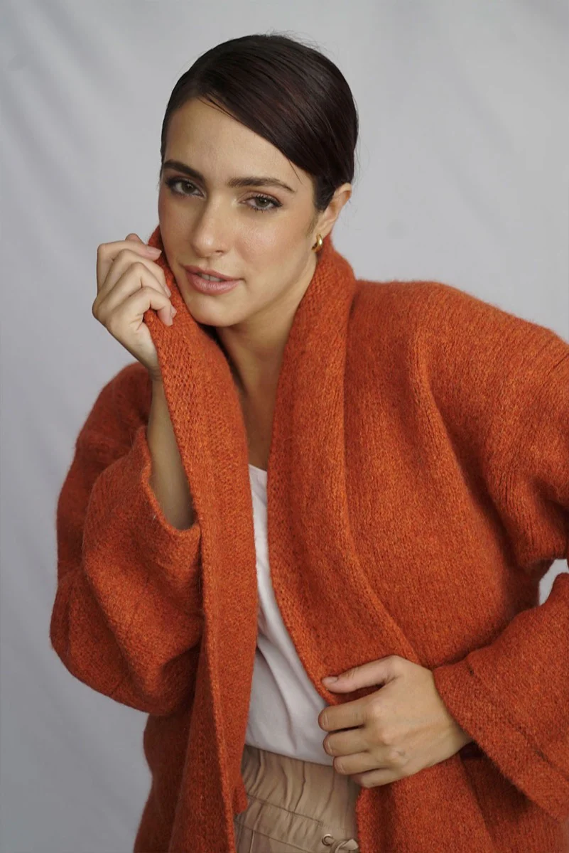 Belen Knit Alpaca Coat / Long Cardigan - Image 14