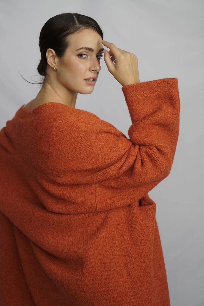 Belen Knit Alpaca Coat / Long Cardigan - Image 15