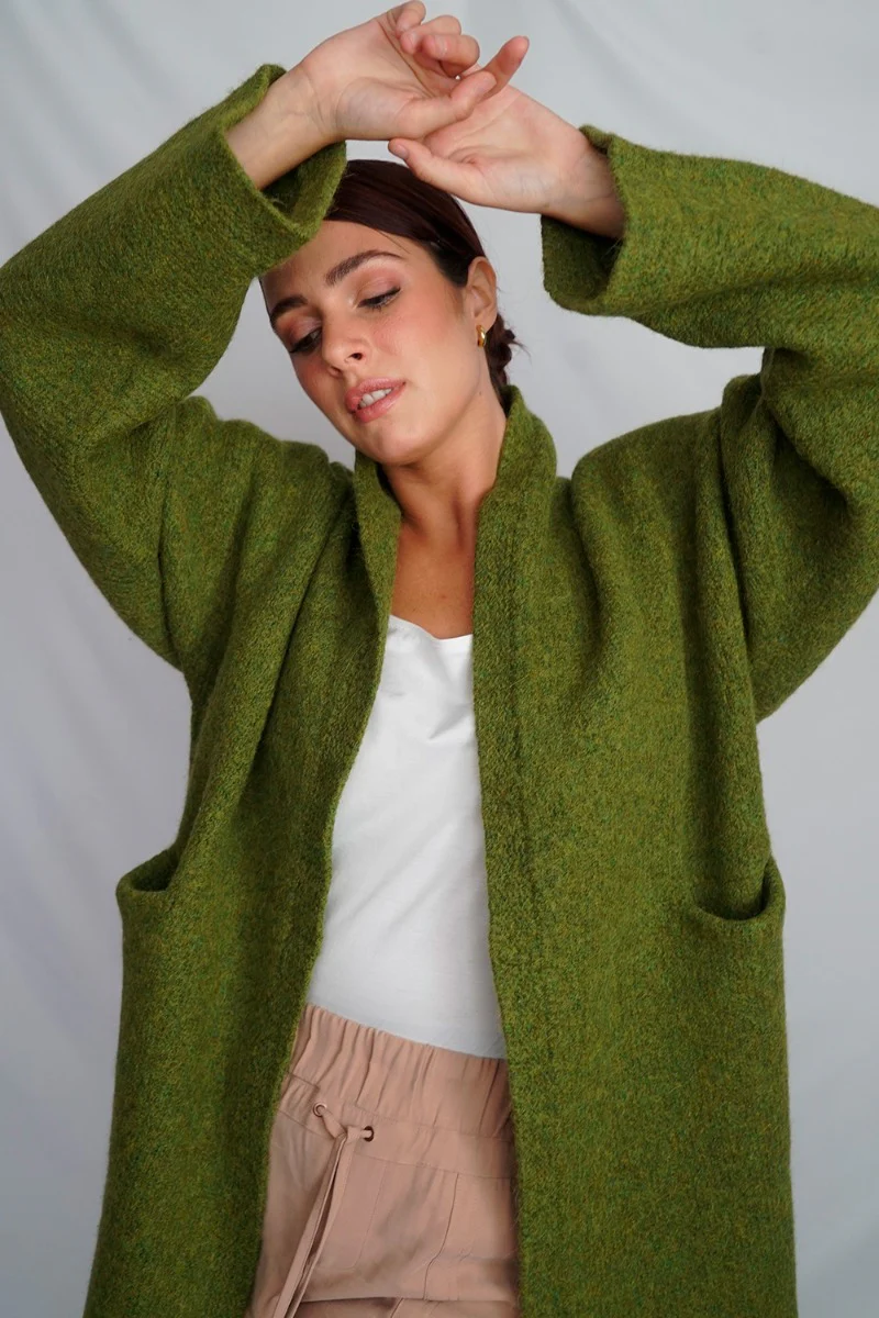Belen Knit Alpaca Coat / Long Cardigan - Image 20