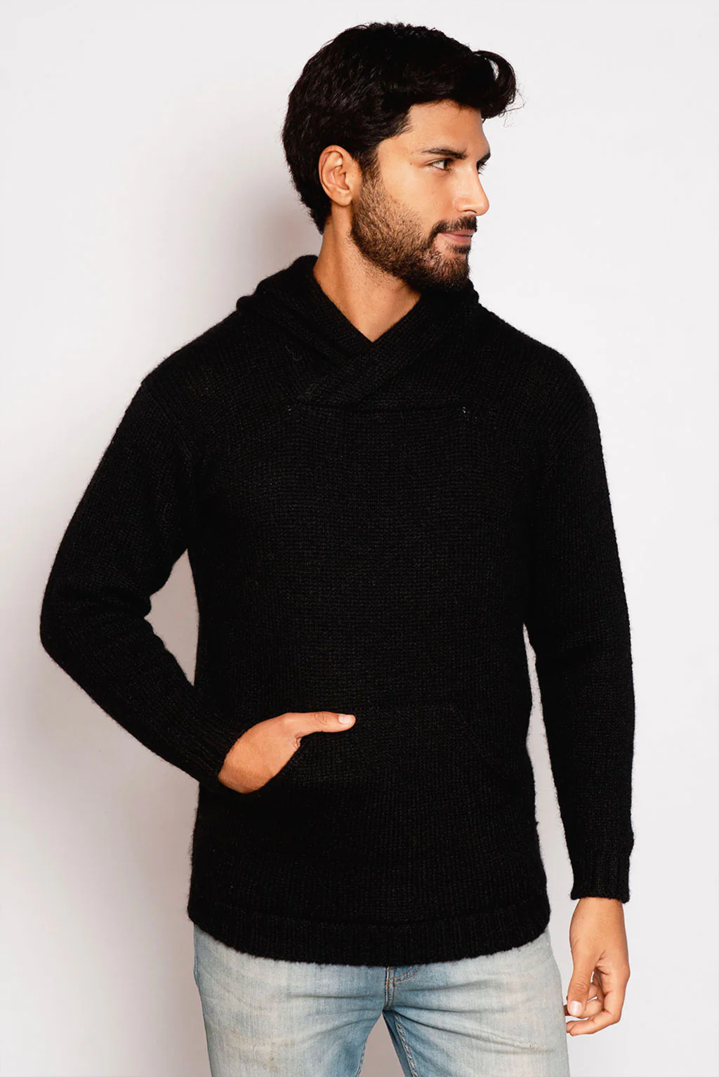 Brian Alpaca Hoodie Pullover - Image 5