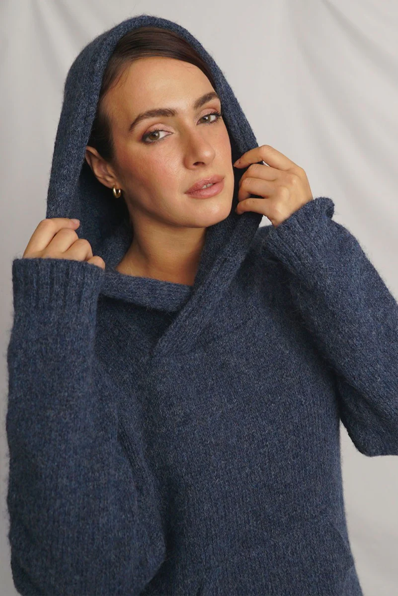 Briana Alpaca Hoodie Pullover - Image 10