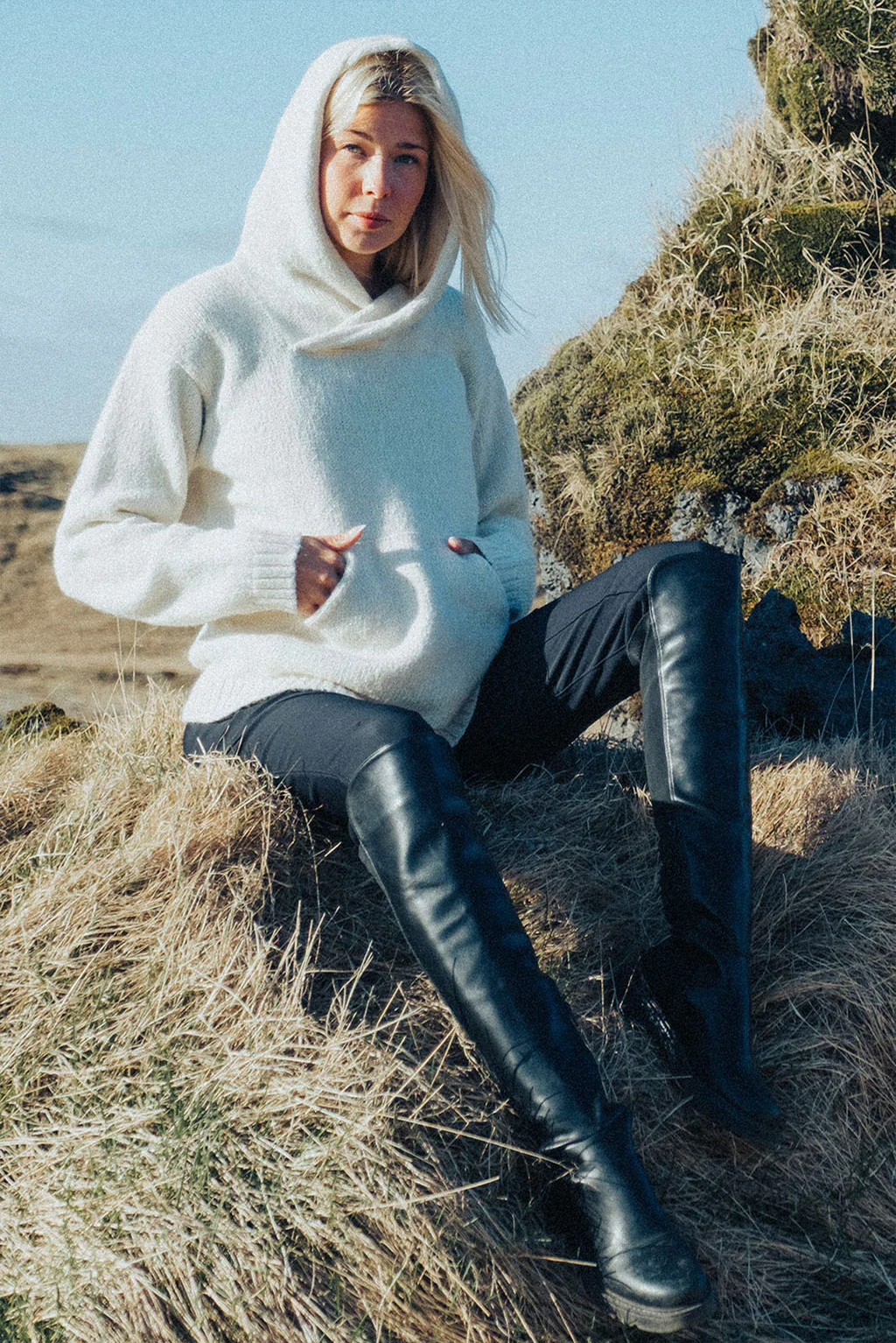 Briana Alpaca Hoodie Pullover - Image 17