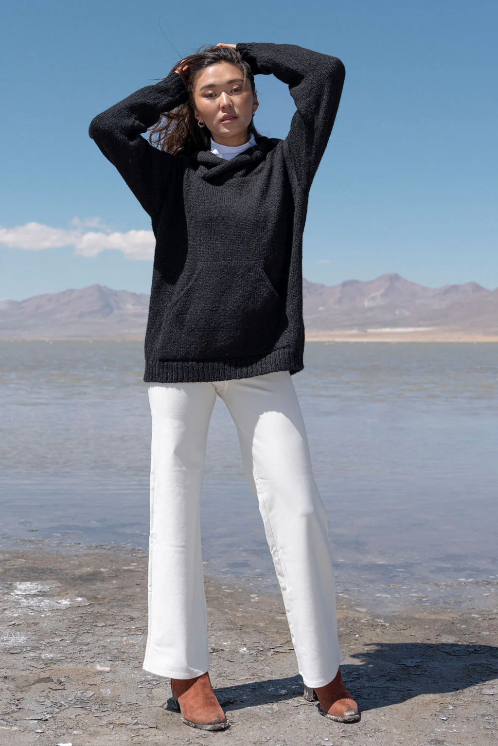 Briana Alpaca Hoodie Pullover - Image 8