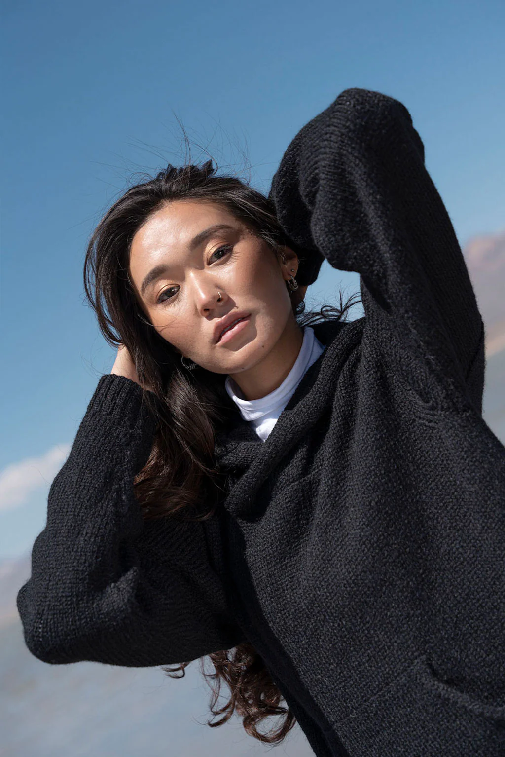 Briana Alpaca Hoodie Pullover - Image 9