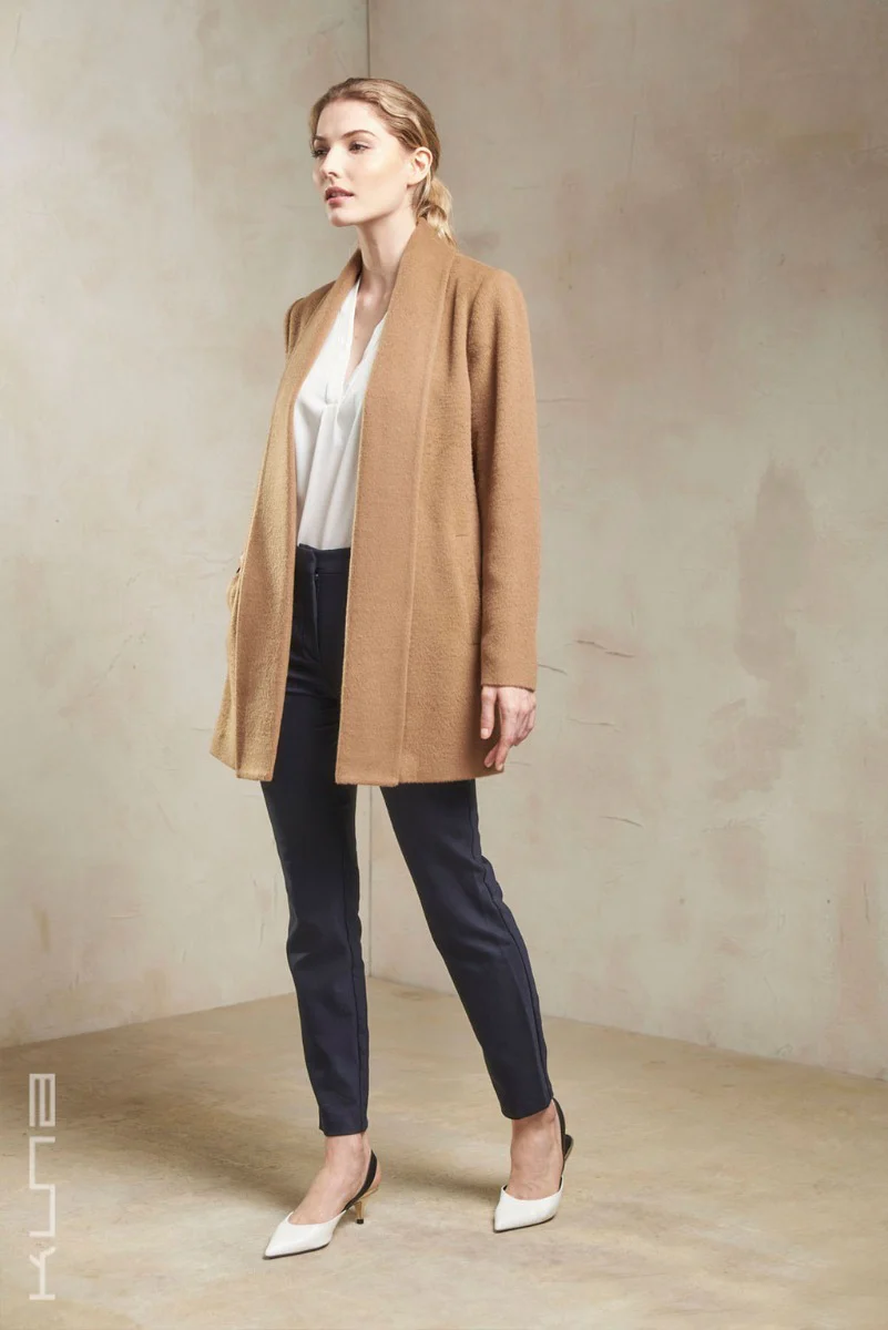 Essential Baby Alpaca Short Swing Coat - Image 10