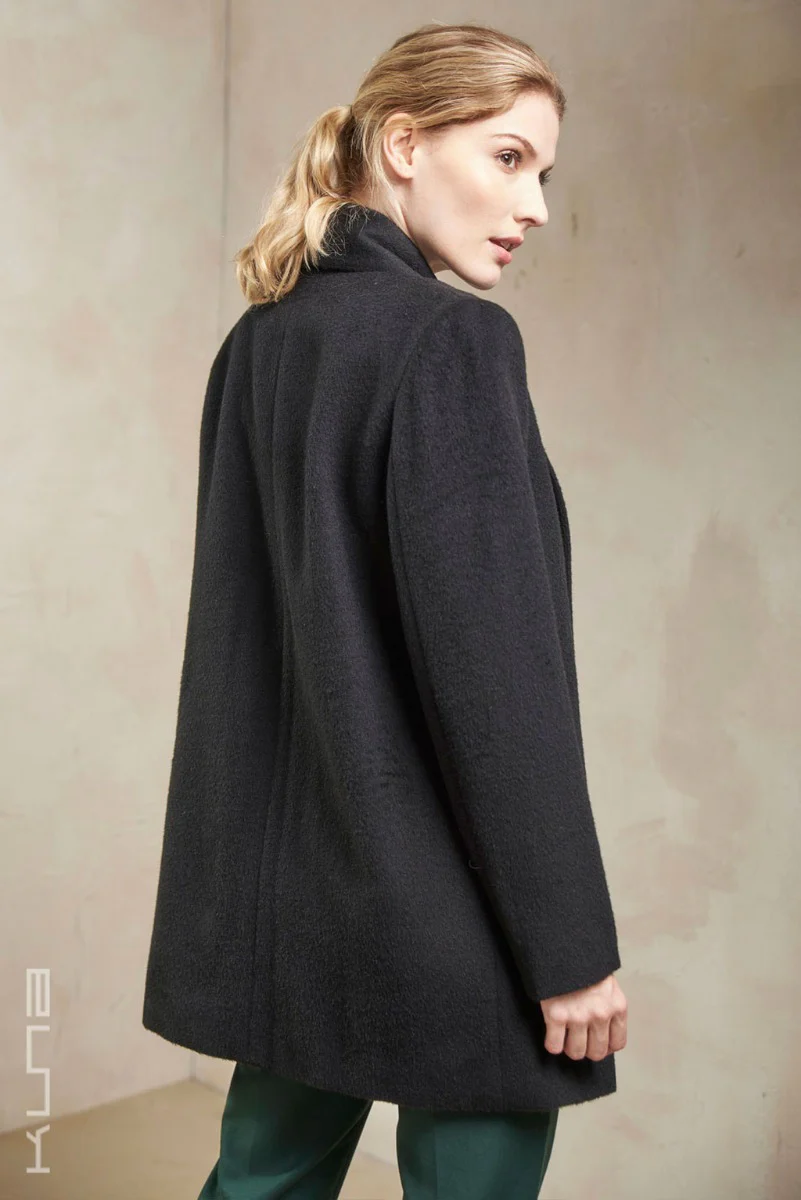 Essential Baby Alpaca Short Swing Coat - Image 7