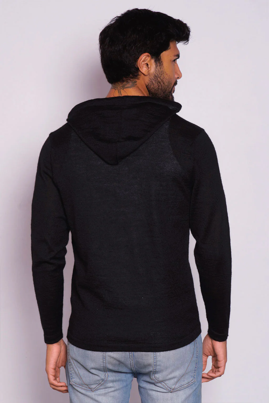 Lightweight Baby Alpaca Hoodie - Image 13