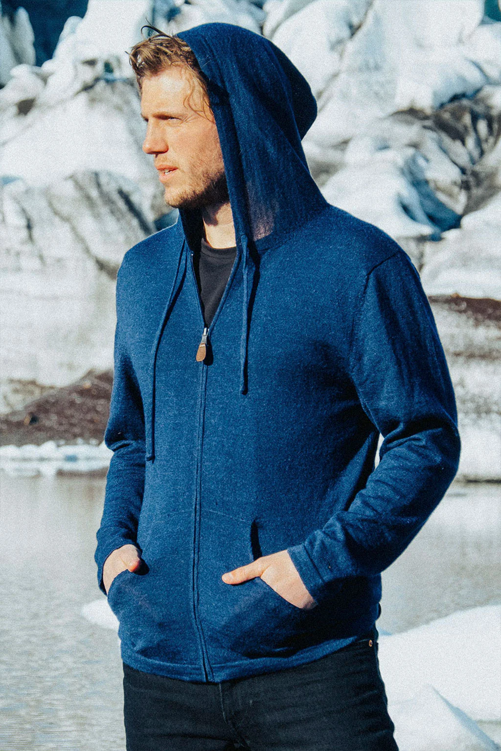 Lightweight Baby Alpaca Hoodie - Image 15