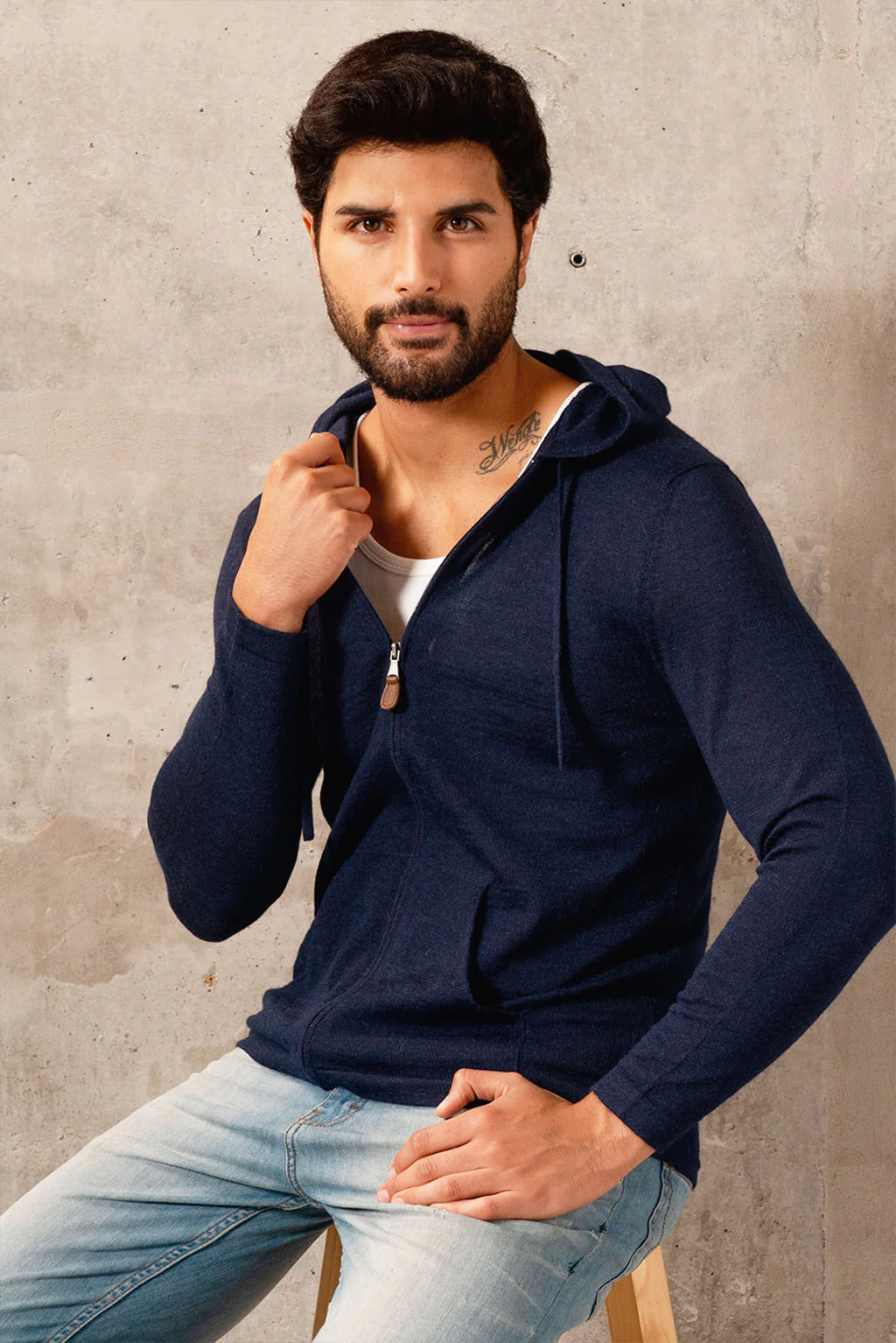 Lightweight Baby Alpaca Hoodie - Image 16