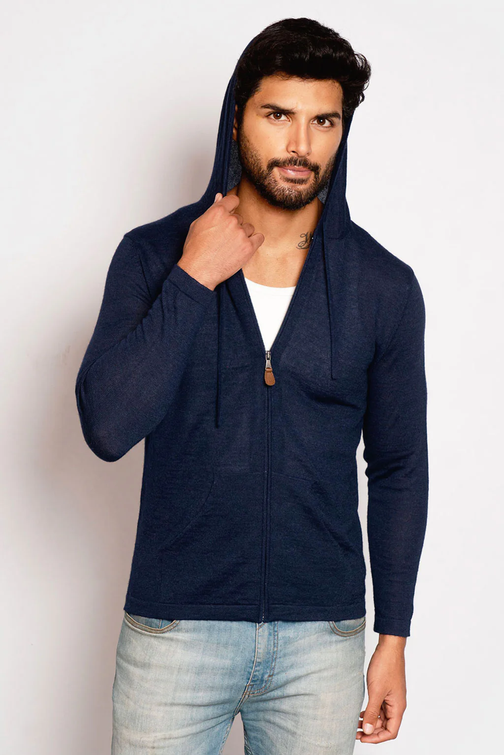 Lightweight Baby Alpaca Hoodie - Image 17