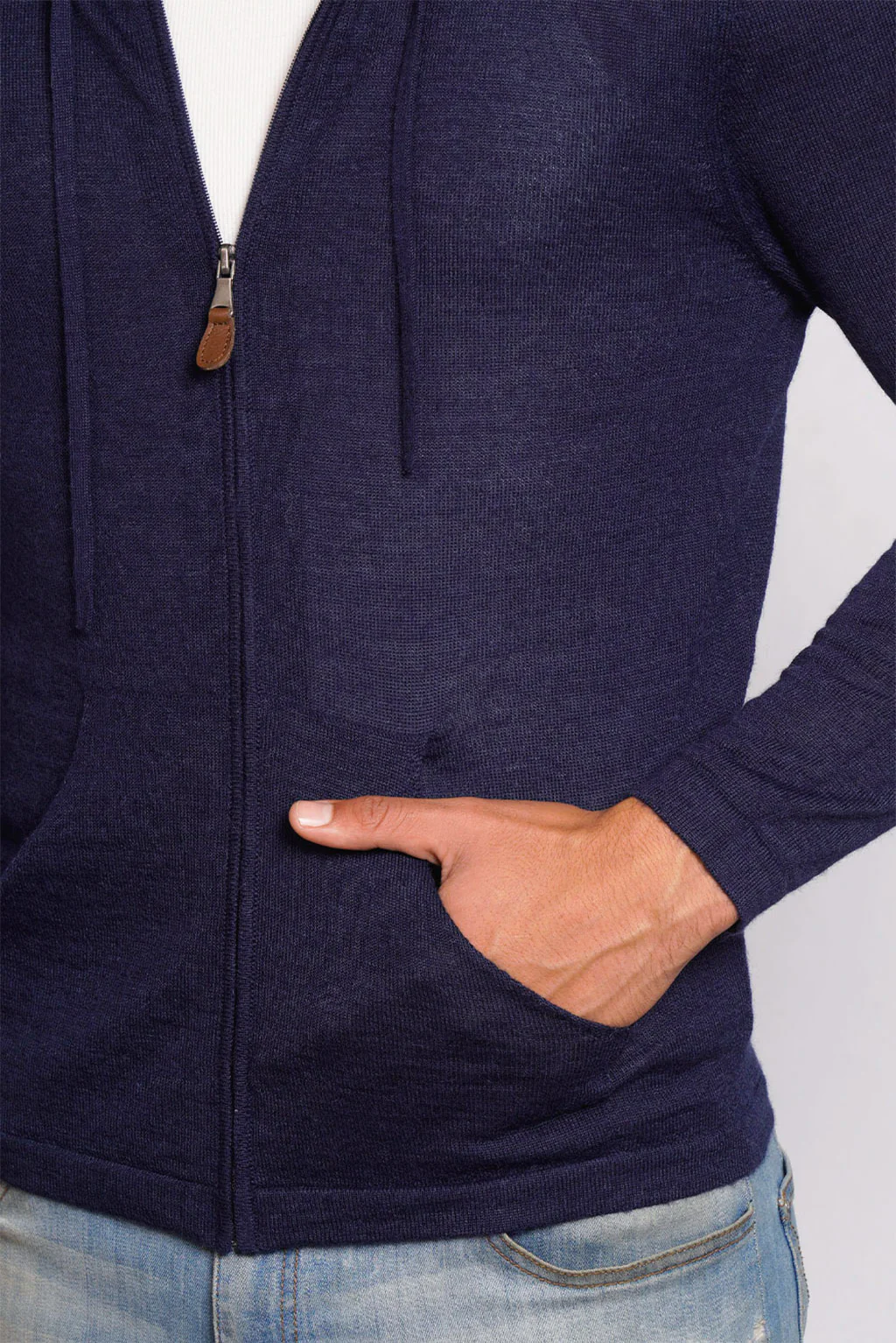 Lightweight Baby Alpaca Hoodie - Image 20