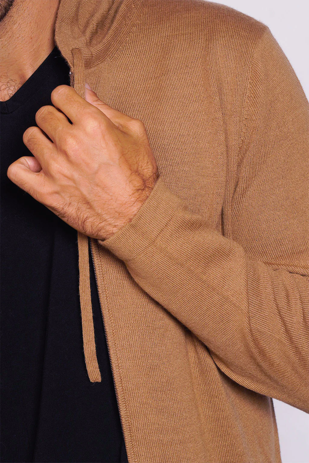 Lightweight Baby Alpaca Hoodie - Image 8