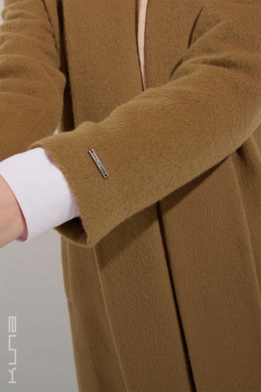 Long Baby Alpaca Swing Coat - Fitted - Image 4