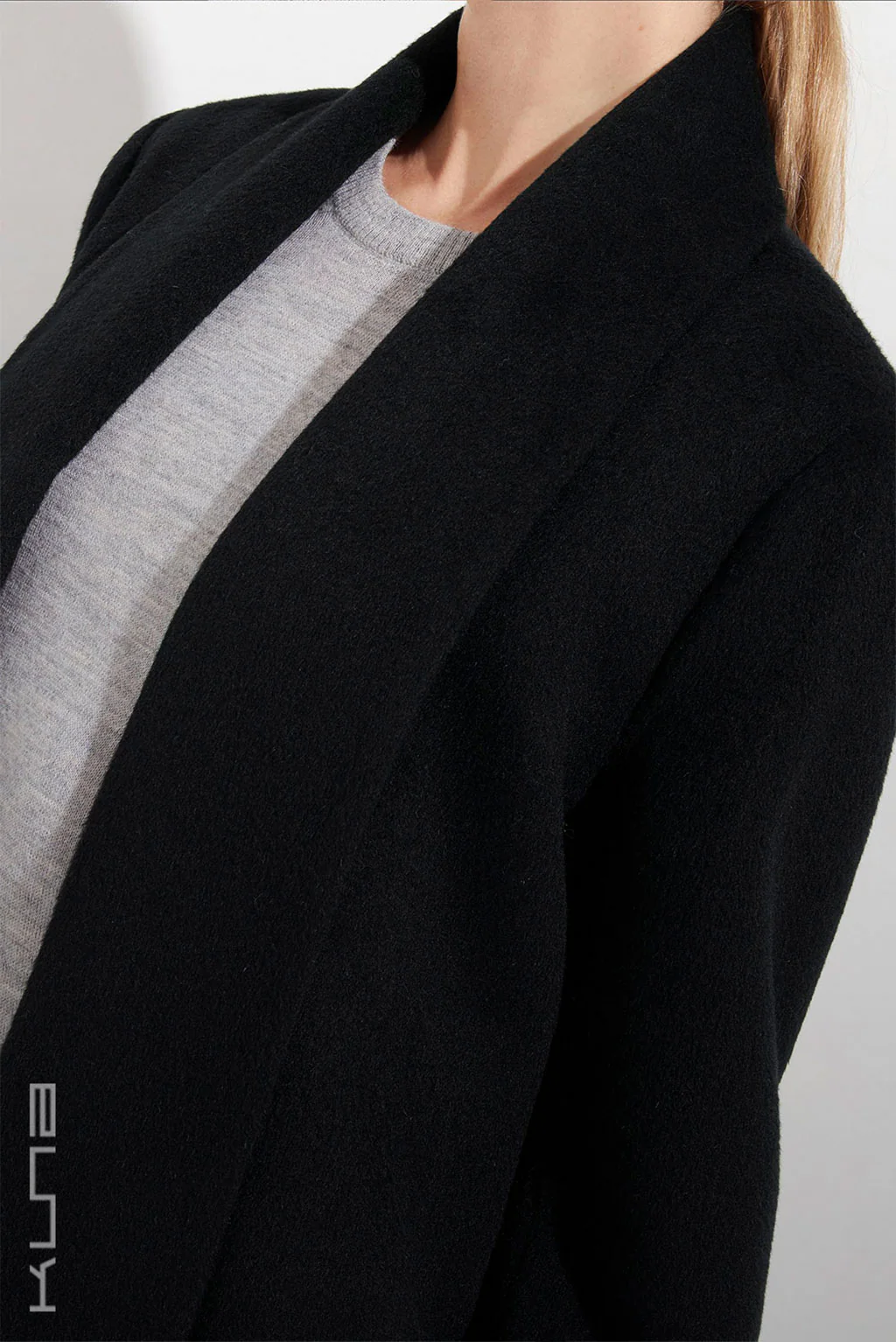 Long Baby Alpaca Swing Coat - Fitted - Image 12