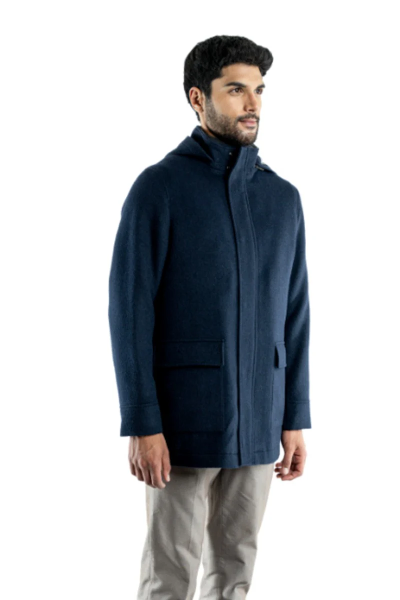 Men’s Hooded Baby Alpaca Jacket - Image 5