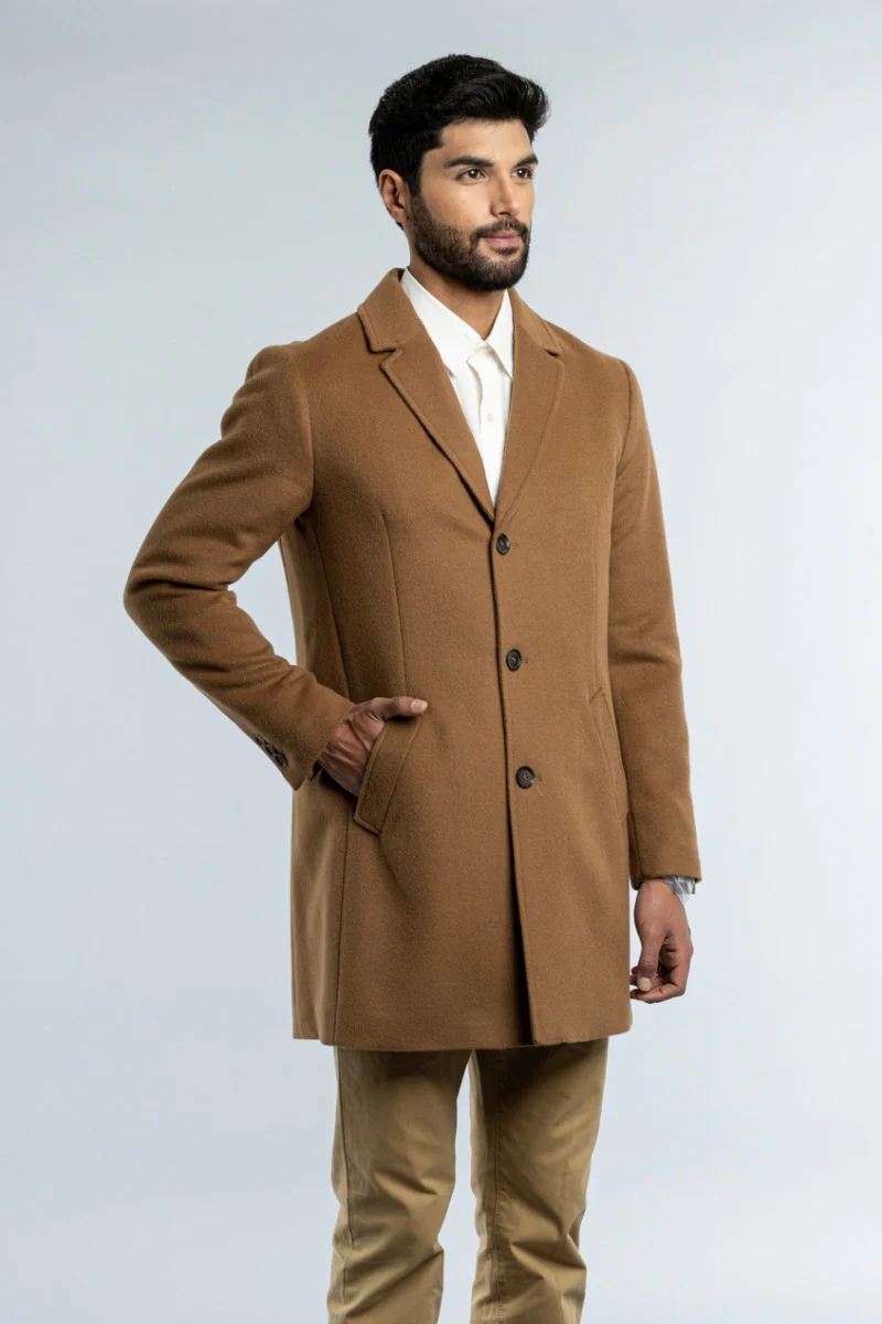 Men's Baby Alpaca Overcoat - Image 4