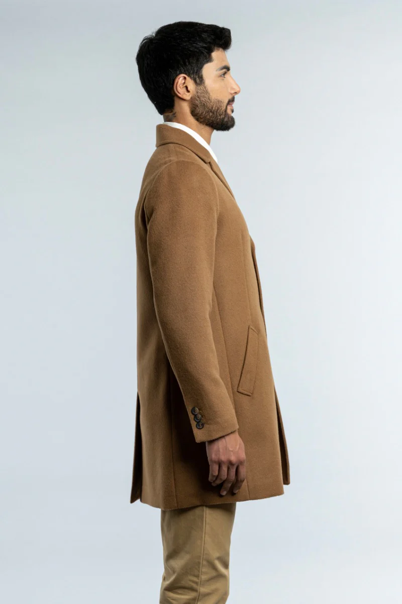 Men's Baby Alpaca Overcoat - Image 5