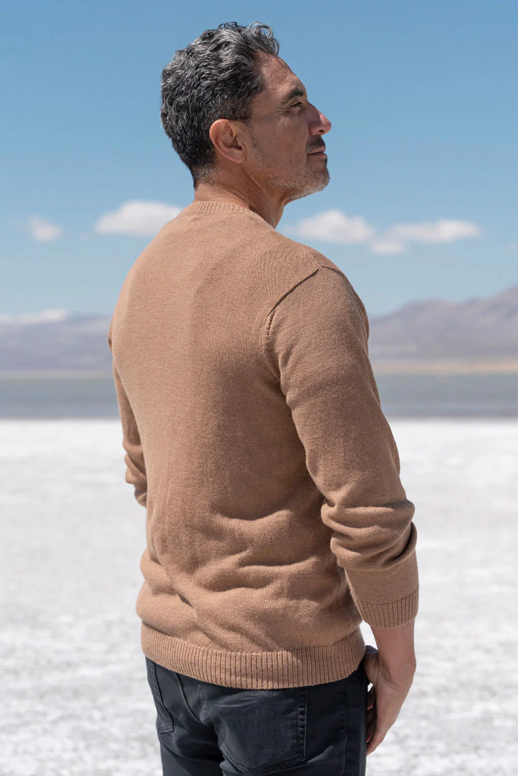 Men's Crew-Neck Royal Alpaca Sweater - Image 10