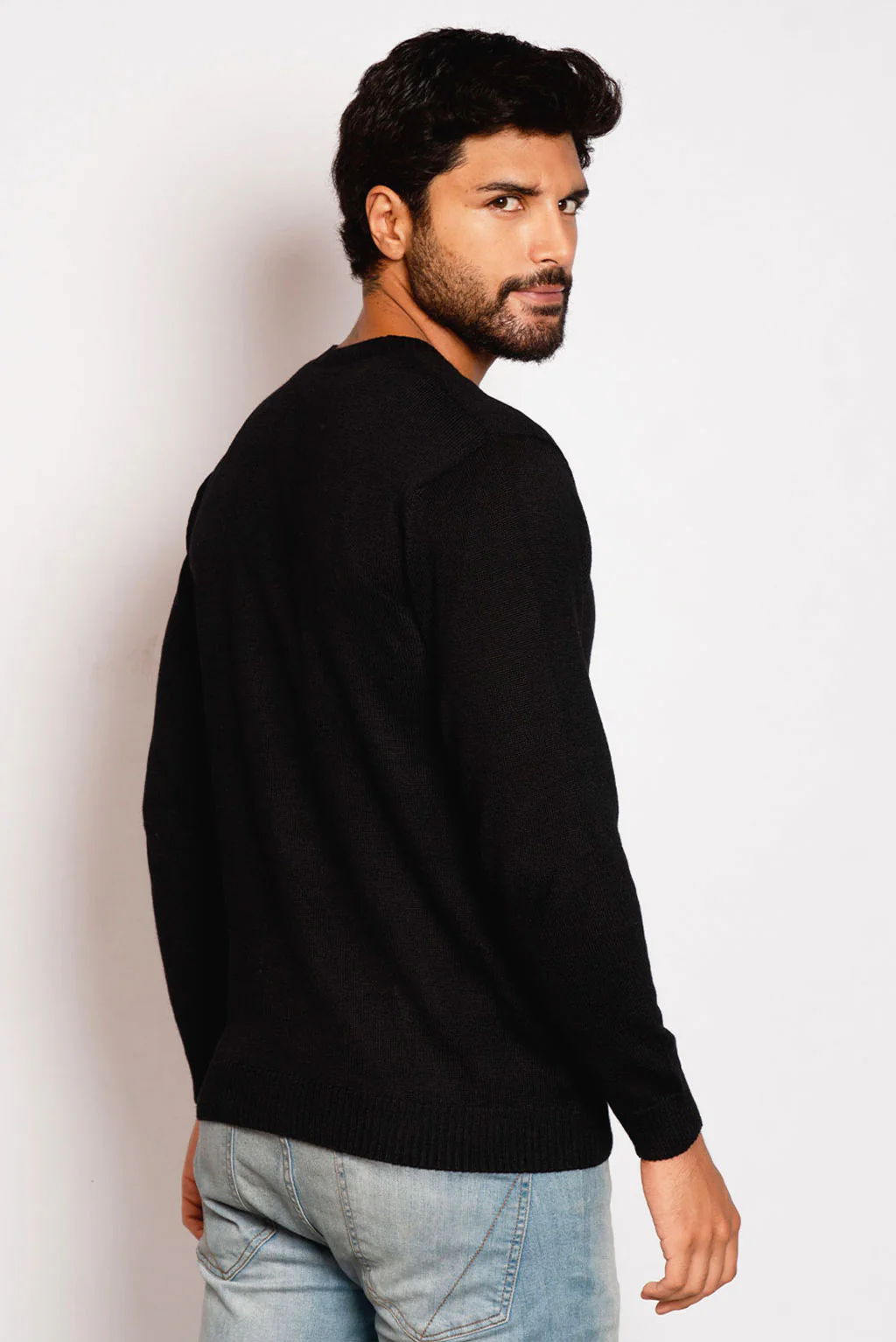 Men's Crew-Neck Royal Alpaca Sweater - Image 14