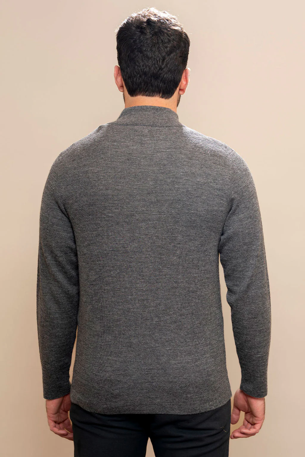 Men's Full-Zip Baby Alpaca Cardigan - Image 8