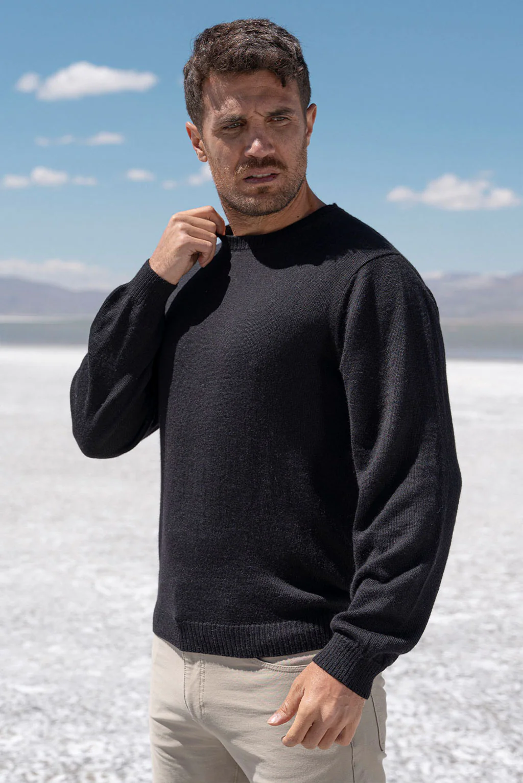 Men's Crew-Neck Royal Alpaca Sweater - Image 10