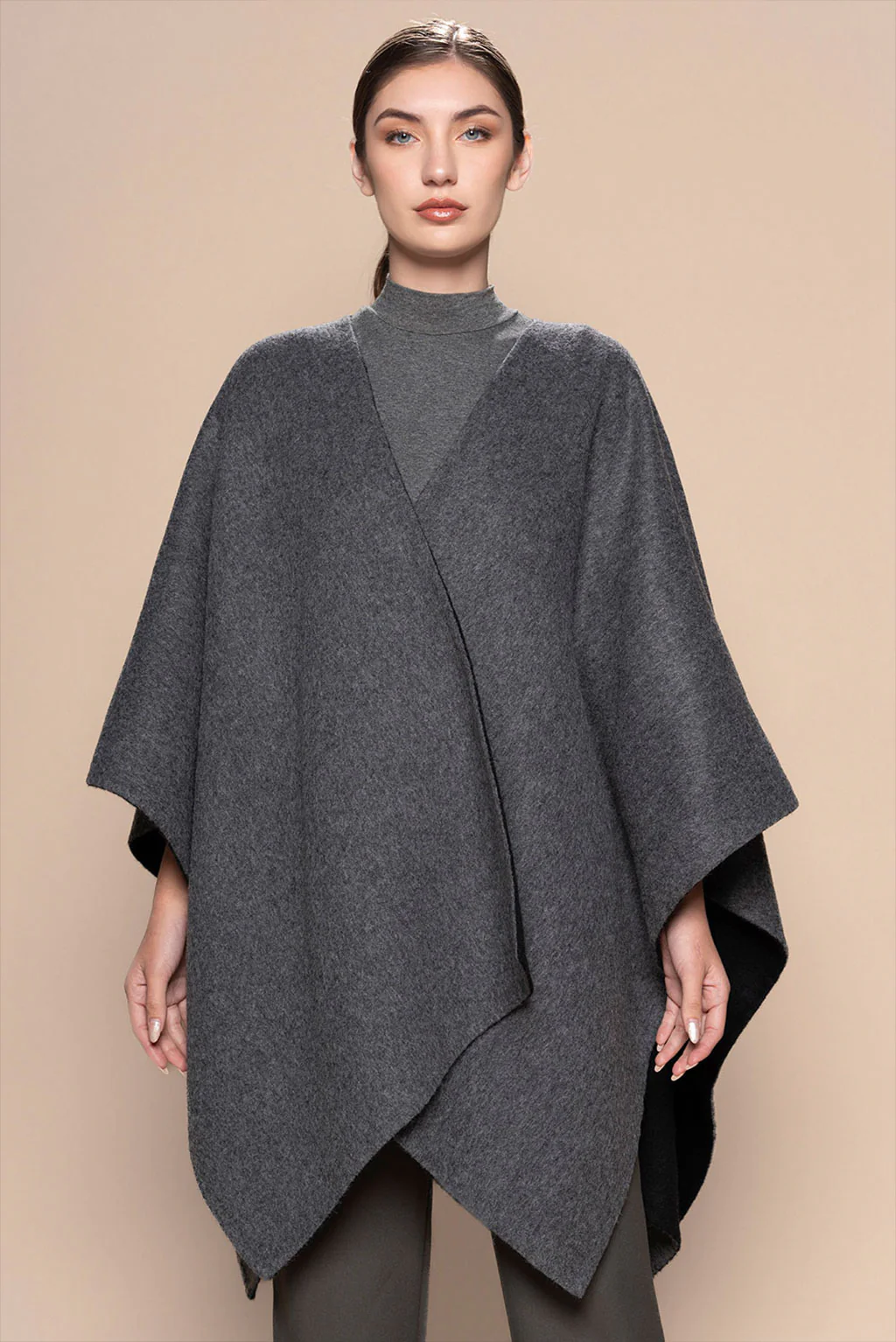 Reversible Baby Alpaca Cape - Image 13