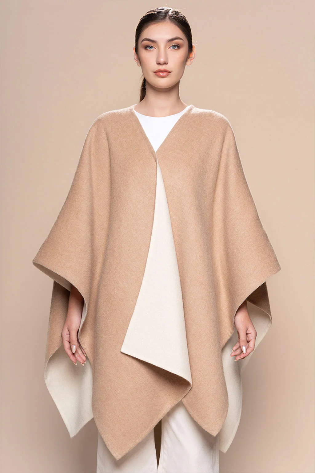 Reversible Baby Alpaca Cape - Image 16
