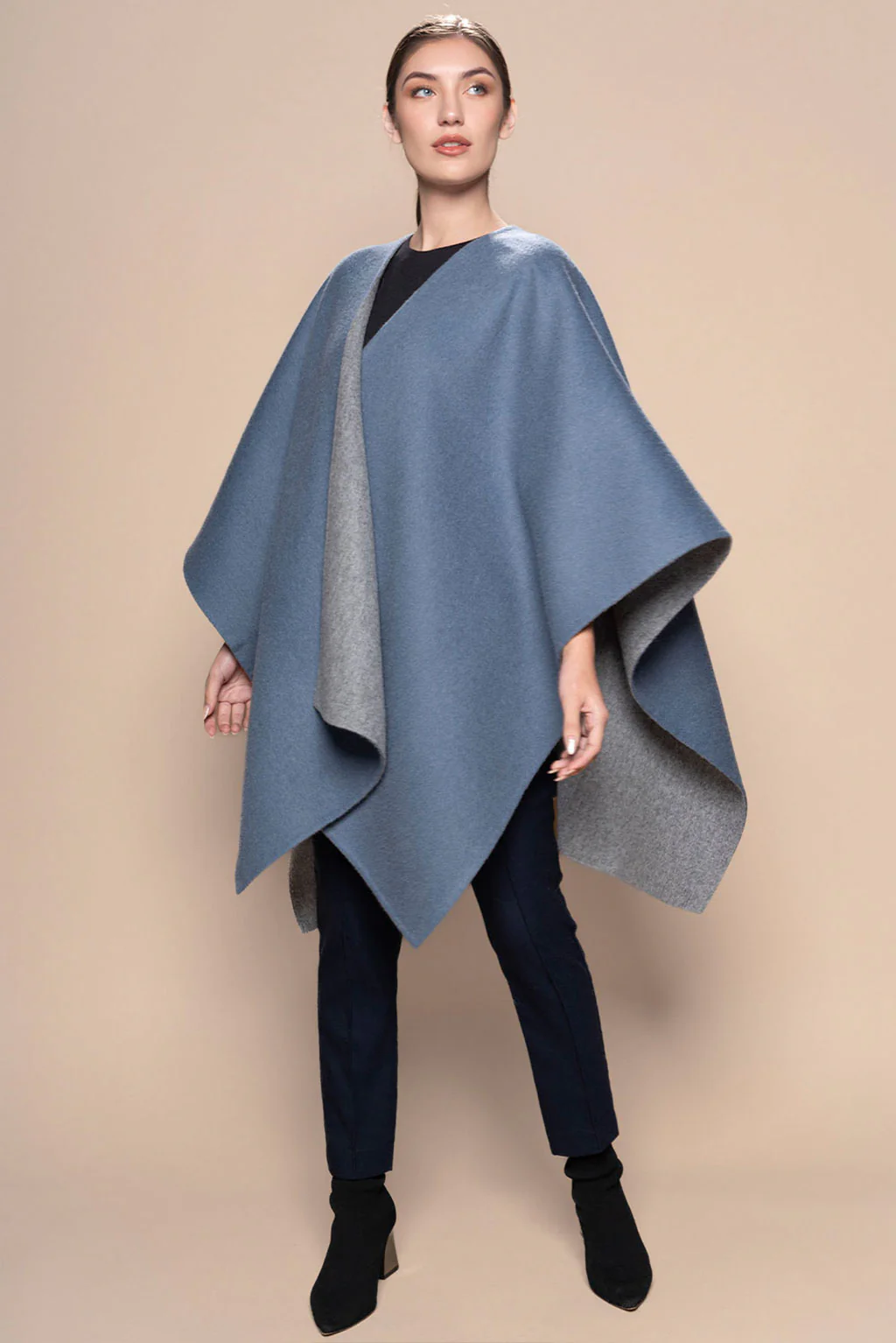 Reversible Baby Alpaca Cape - Image 23