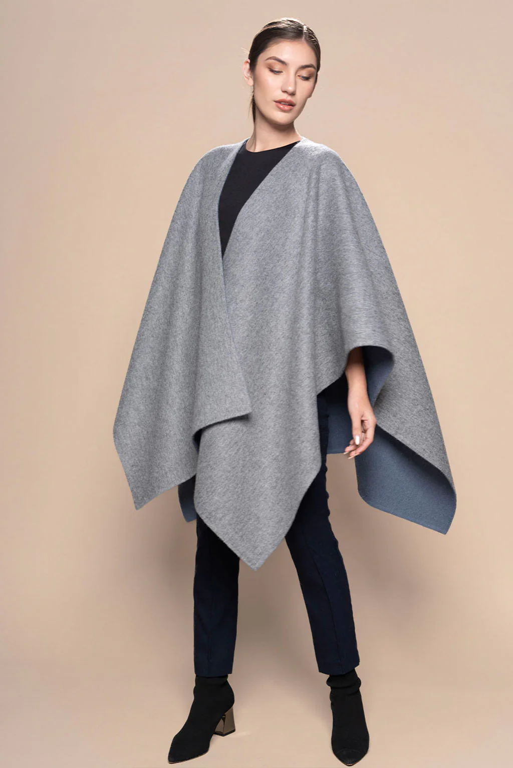 Reversible Baby Alpaca Cape - Image 27