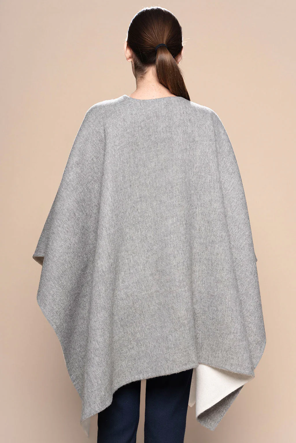Reversible Baby Alpaca Cape - Image 3