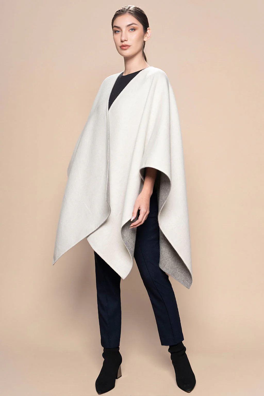 Reversible Baby Alpaca Cape - Image 8