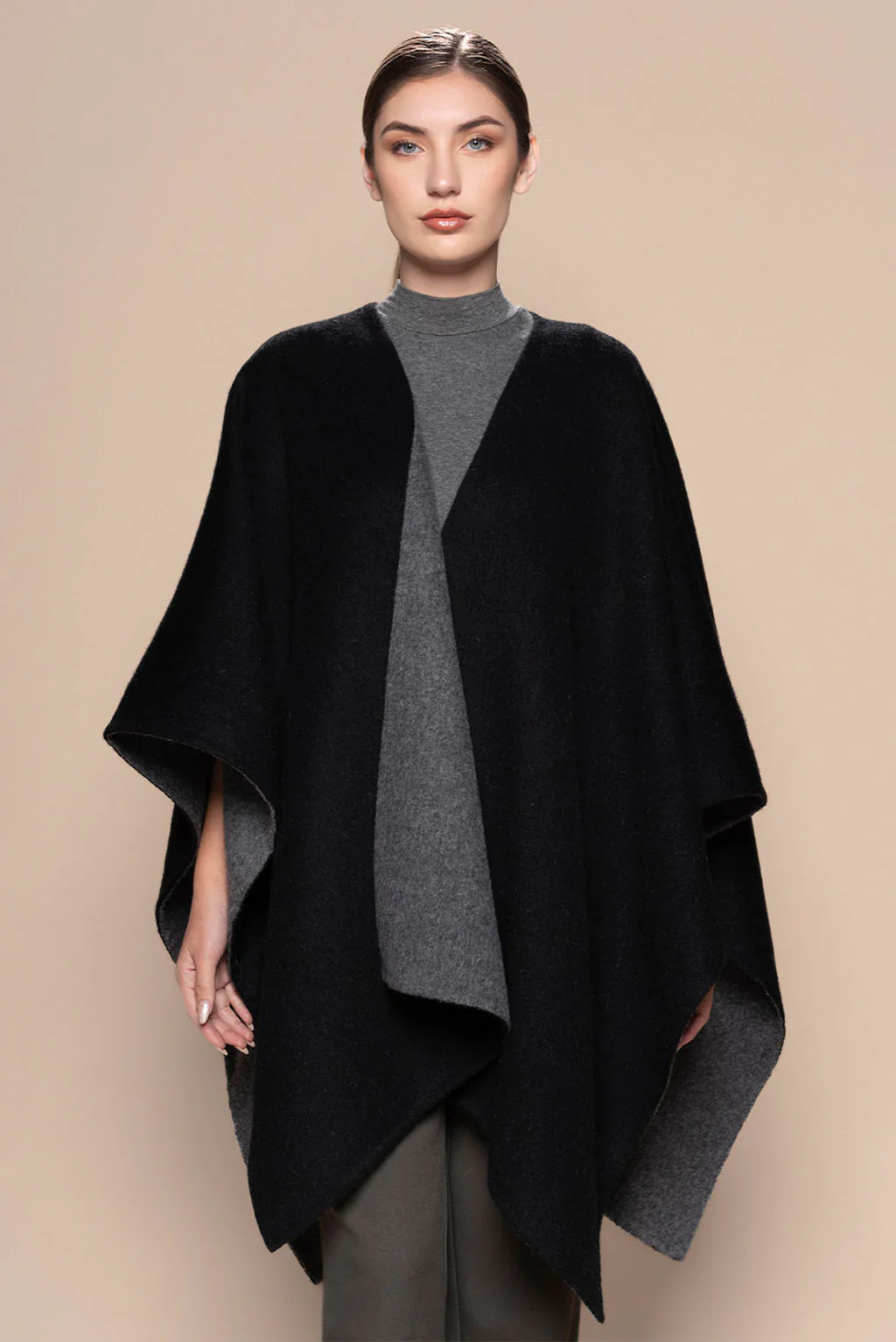 Reversible Baby Alpaca Cape - Image 9