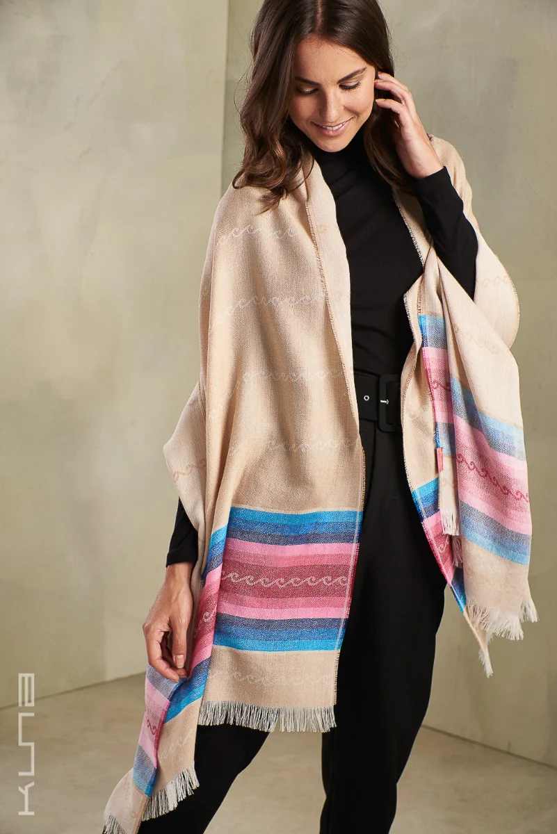 Rows Baby Alpaca and Silk Shawl - Image 10