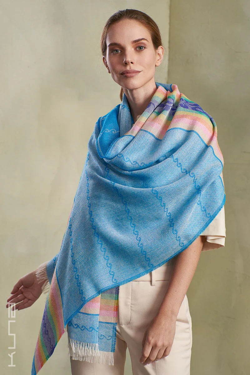 Rows Baby Alpaca and Silk Shawl - Image 7