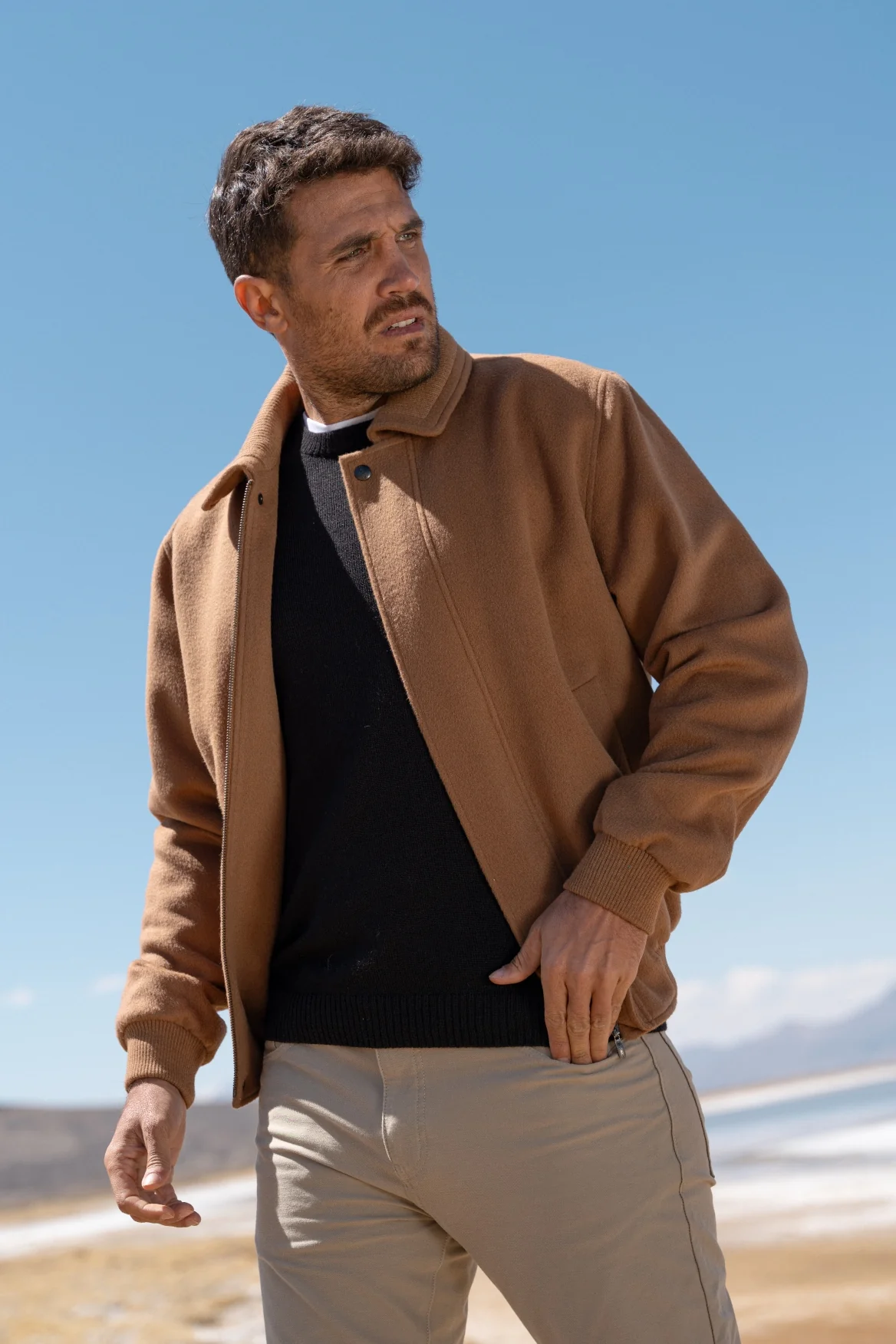 Royal Alpaca Bomber Jacket - Image 12