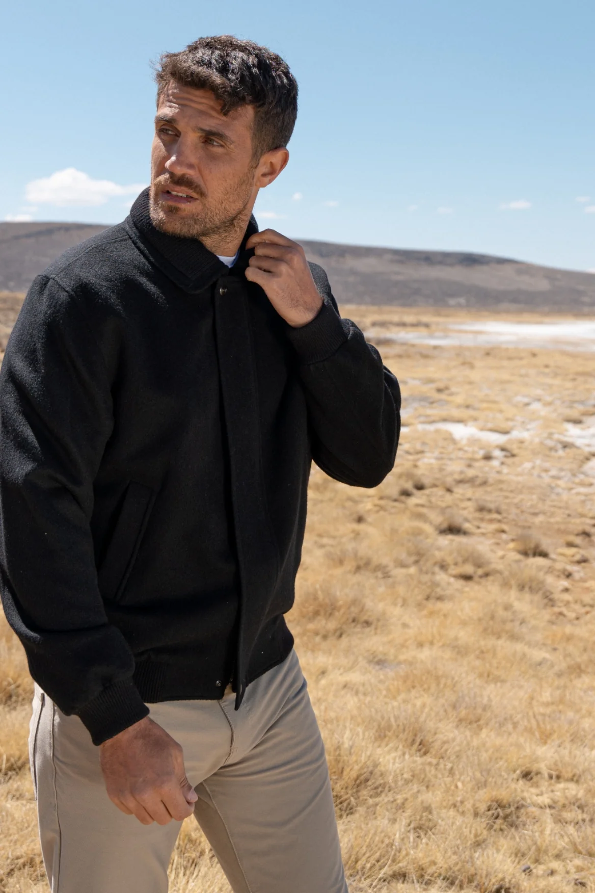 Royal Alpaca Bomber Jacket - Image 3