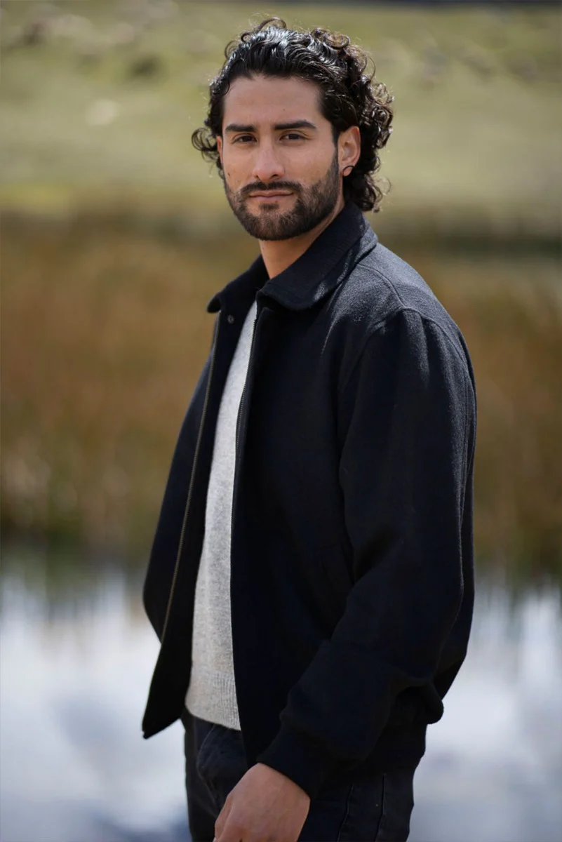 Royal Alpaca Bomber Jacket - Image 7