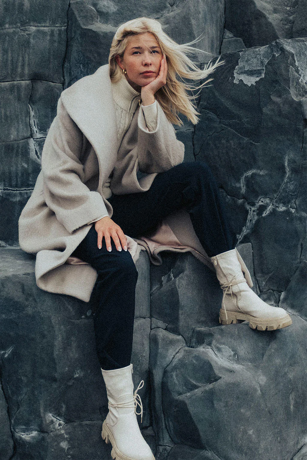 Solange Baby Alpaca Suri Coat - Image 5