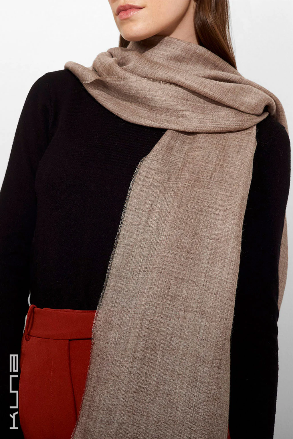 Teaberry Baby Alpaca & Silk Shawl - Image 10