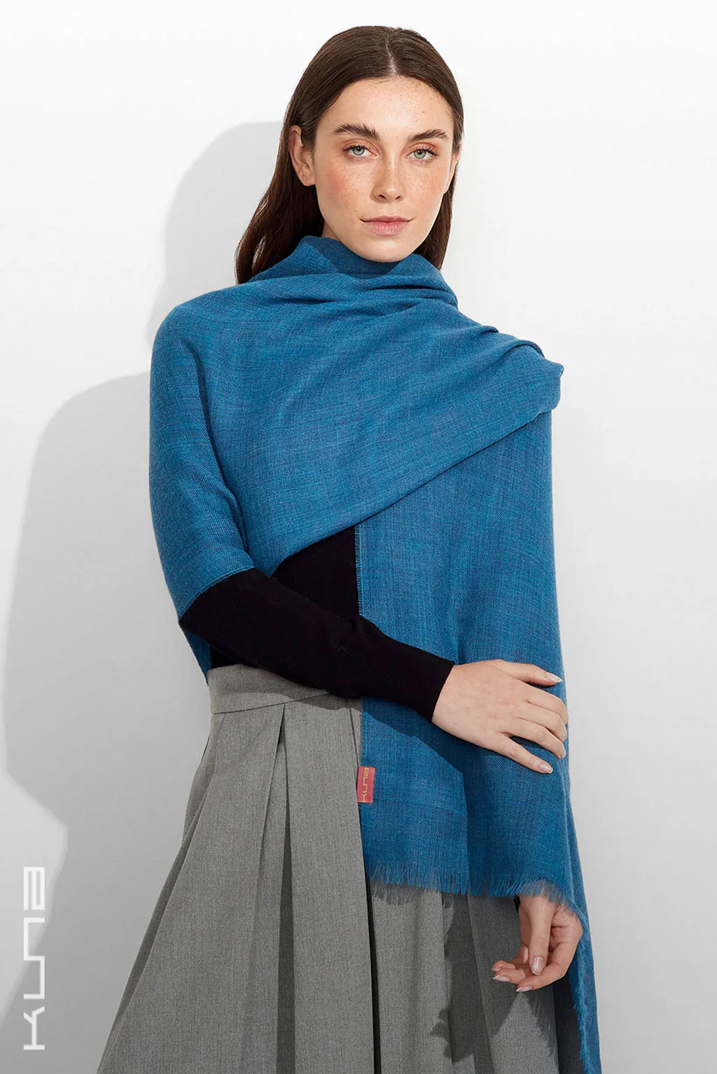 Teaberry Baby Alpaca & Silk Shawl - Image 4