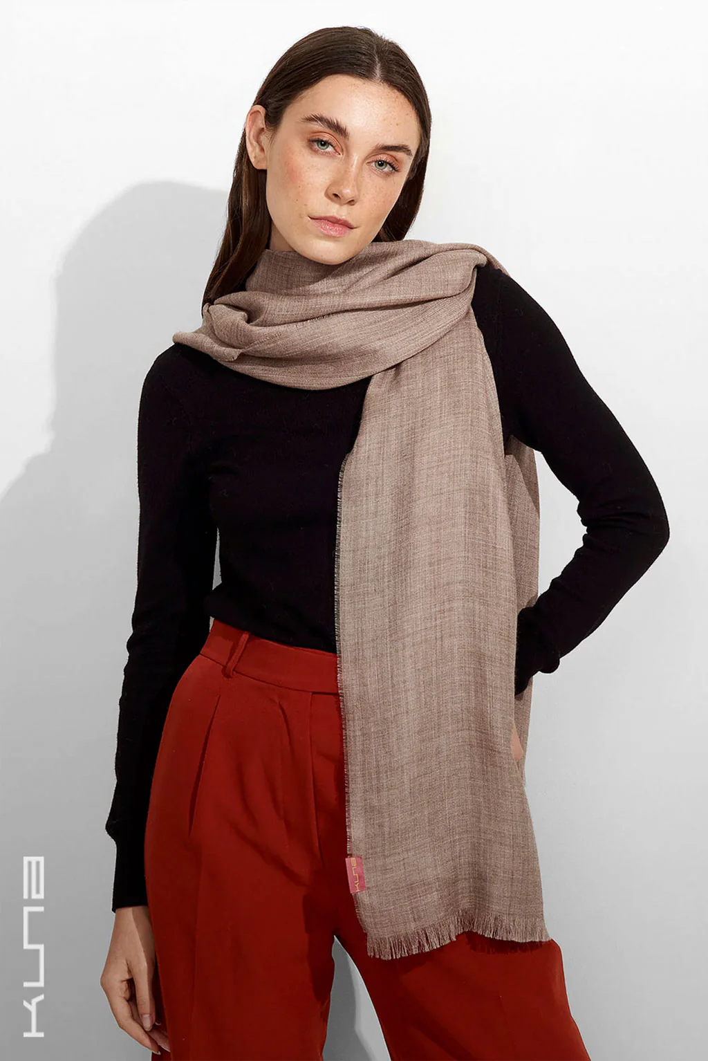 Teaberry Baby Alpaca & Silk Shawl - Image 9
