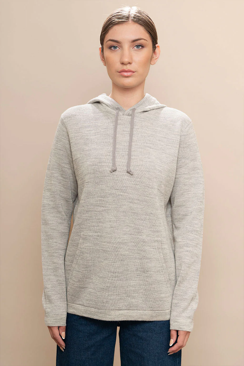 Women's Baby Alpaca & Cotton Hoodie - Image 3