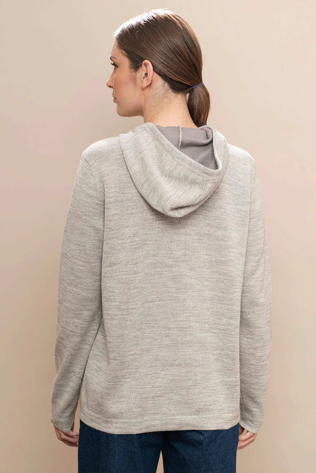 Women's Baby Alpaca & Cotton Hoodie - Image 5