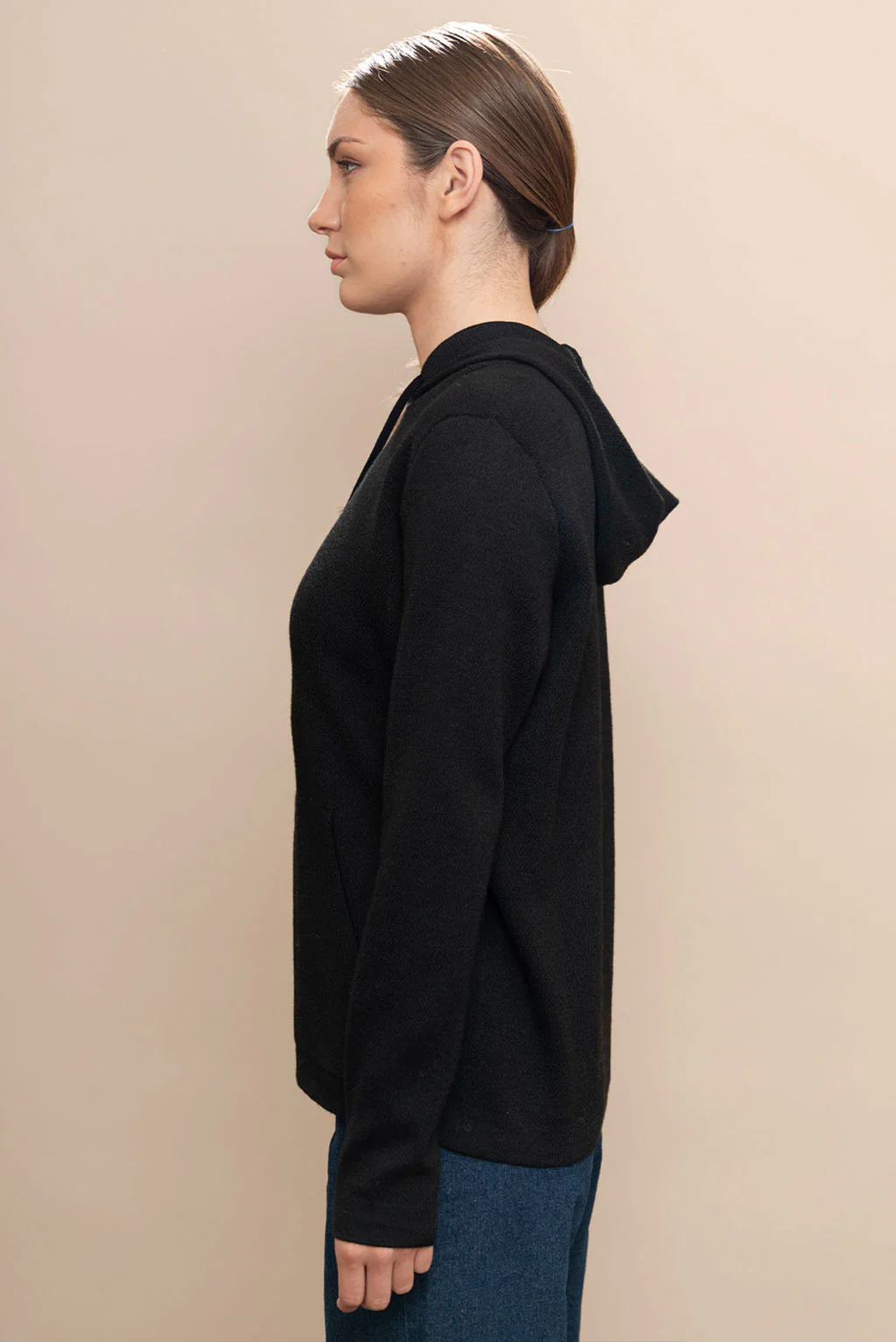 Women's Baby Alpaca & Cotton Hoodie - Image 8