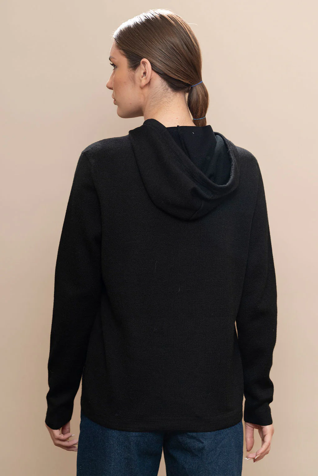 Women's Baby Alpaca & Cotton Hoodie - Image 9