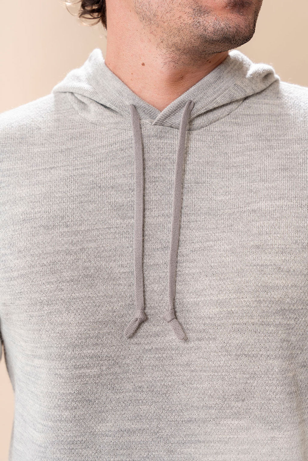 Men's Slim-Fit Baby Alpaca & Cotton Hoodie - Image 6