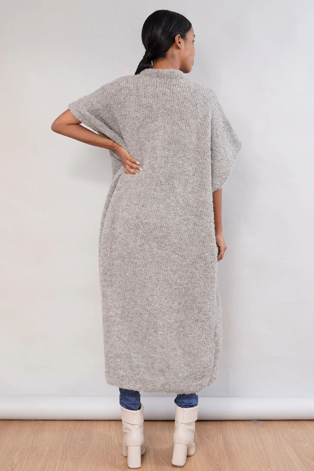 Wanka Oversized Handknit Alpaca Cardigan - Image 3