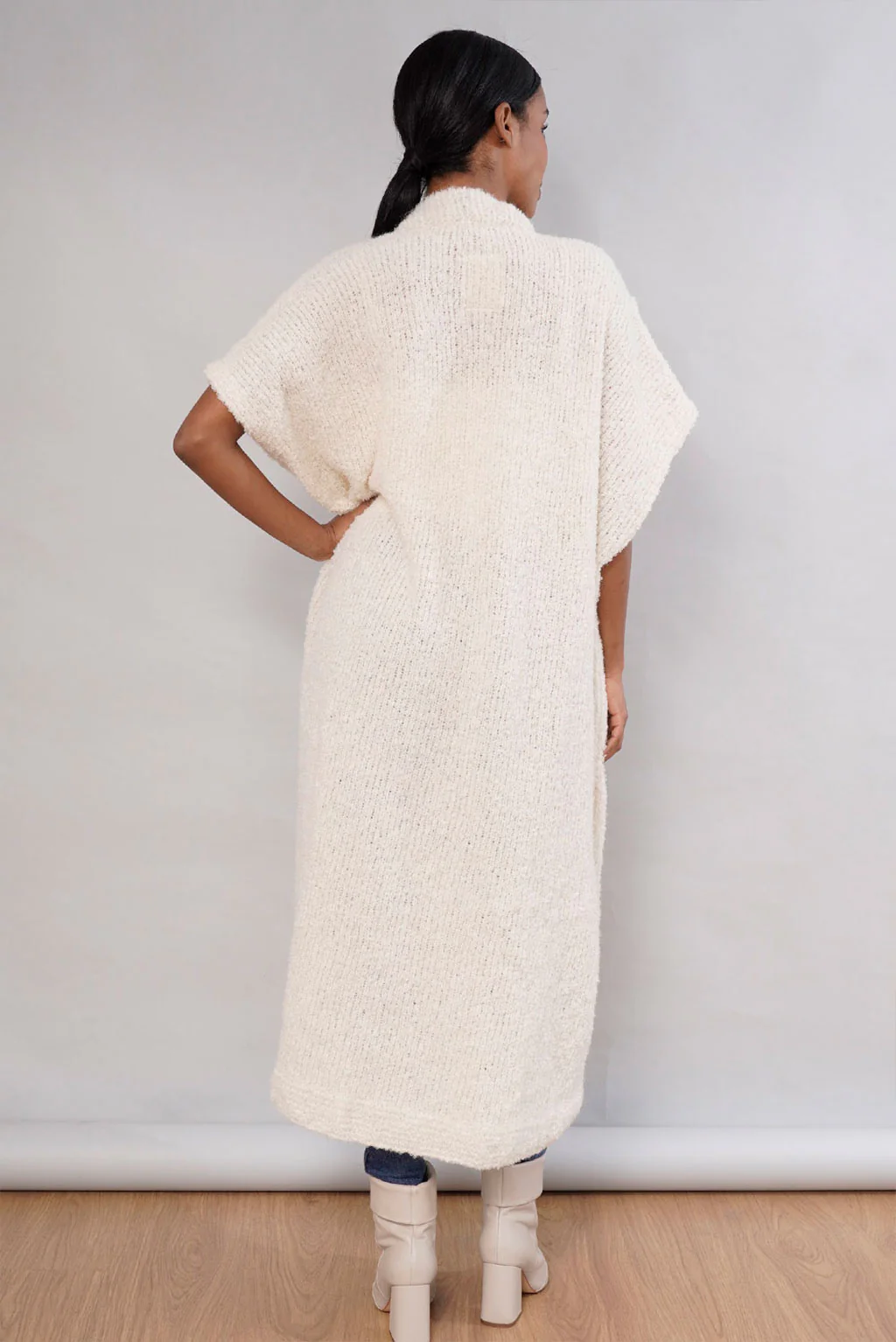 Wanka Oversized Handknit Alpaca Cardigan - Image 6